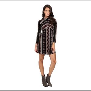Size XS Free People Stella Printed Mini Dress